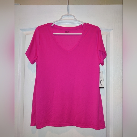 NWT Zelos Hot Pink T-Shirt Size XL Athleisure Quick-Dry Fabric - Picture 7 of 7